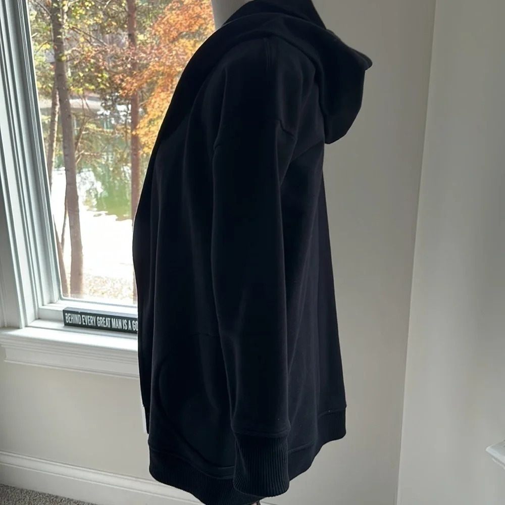 ATHLETA Fleece Hoody, Black, Size Small, Like New - Picture 5 of 8